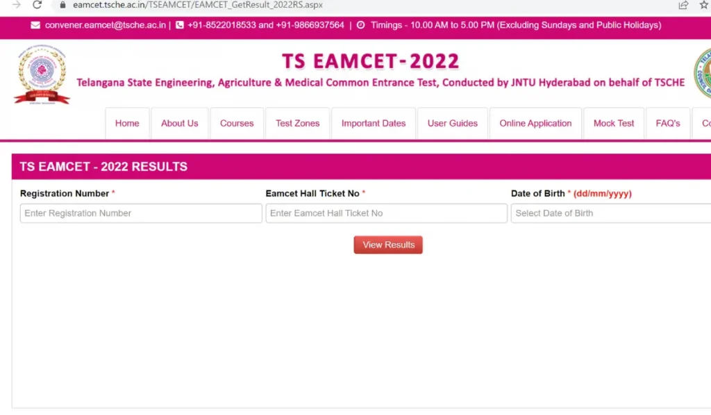 TS EAMCET Results 2022