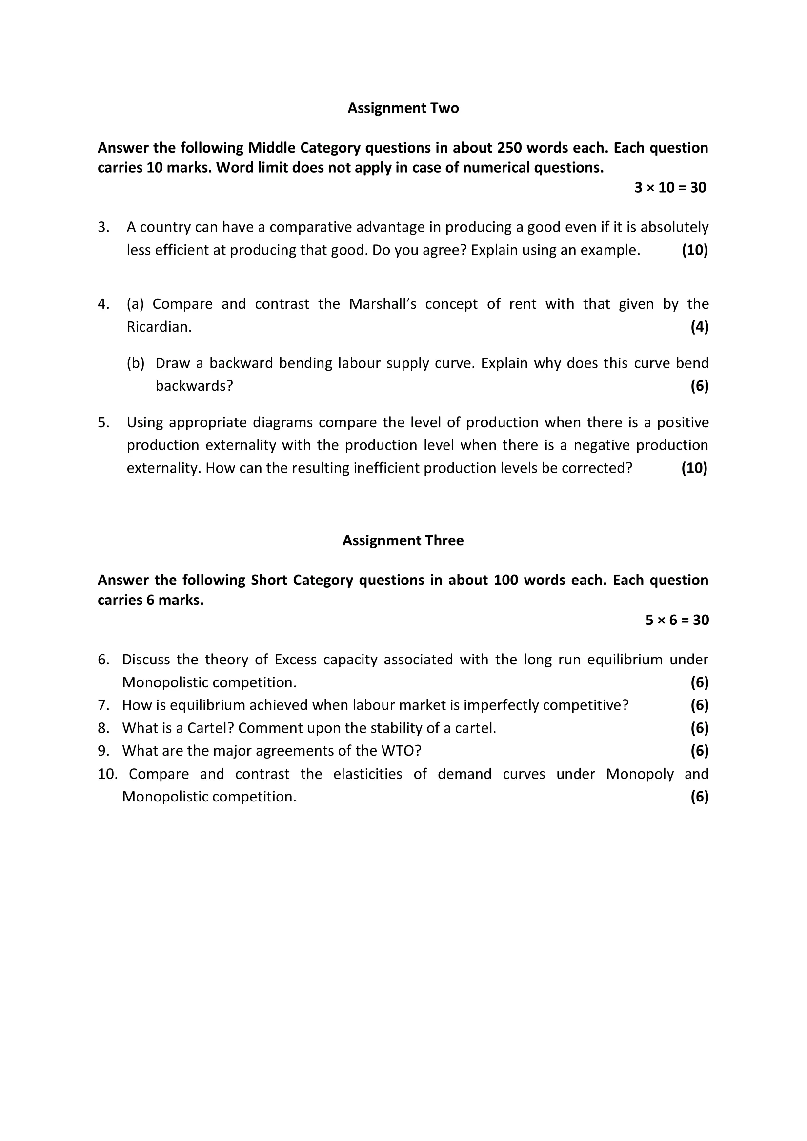 IGNOU BECC-132-Solved Assignment 2022-2023 PRINCIPLES OF MICROECONOMICS - II