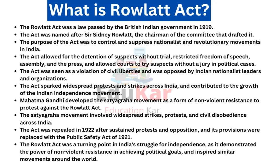 What is Rowlatt Act