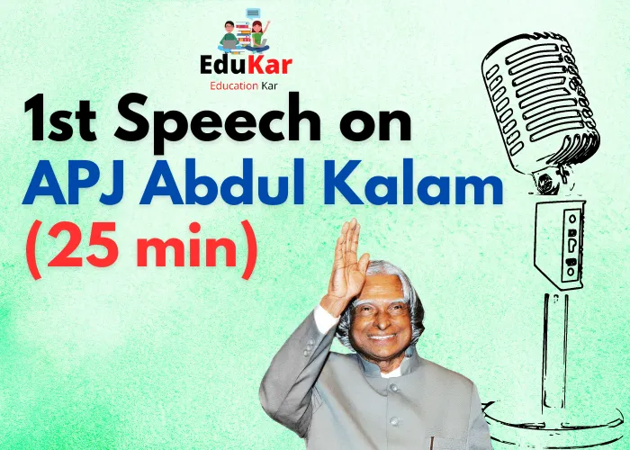 APJ Abdul Kalam Speech