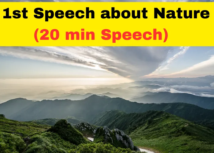 Speech about Nature