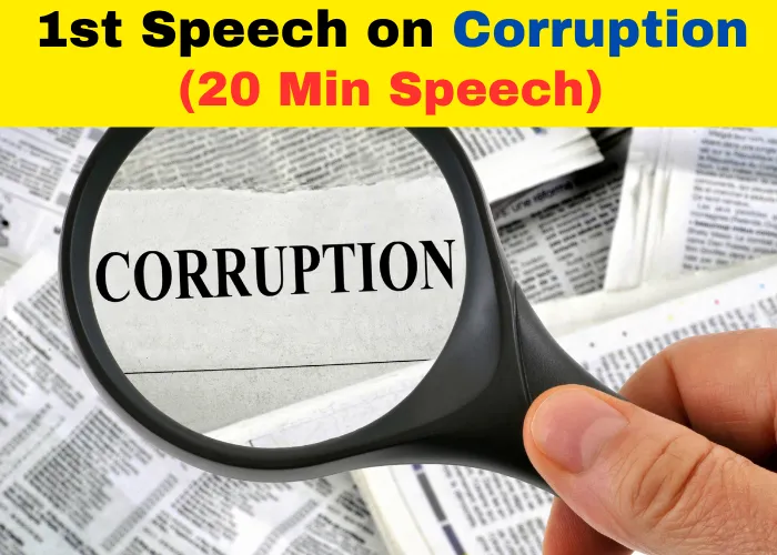 Speech on Corruption