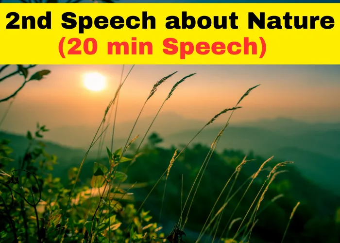 Speech about Nature