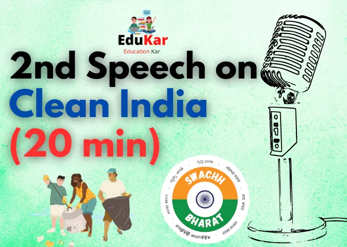 Speech on Clean India