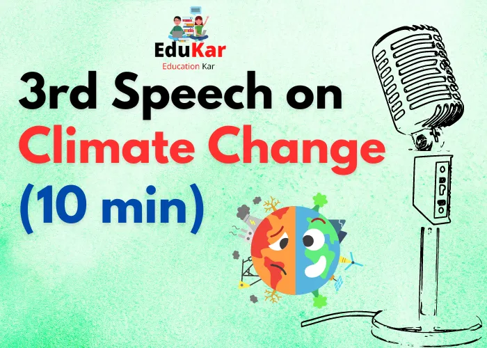 Climate Change Speech