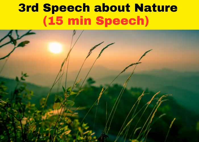 Speech about Nature