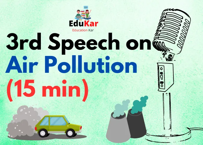 Speech on Air Pollution