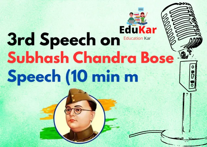 Speech on Subhash Chandra Bose