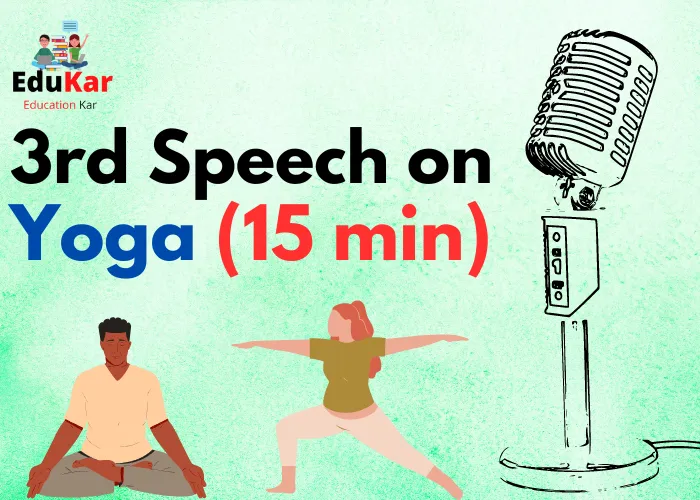 Speech on Yoga