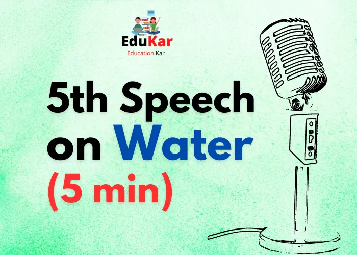 Speech on Water