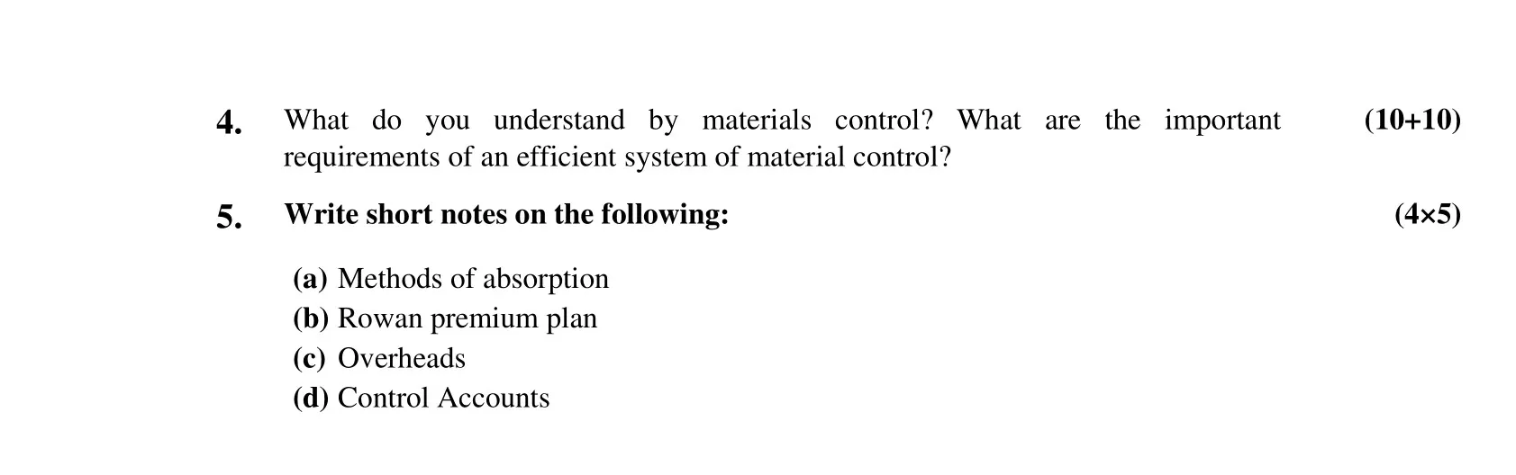 ECO-10 ELEMENTS OF COSTING B Com Solved Assignment 2022-2023